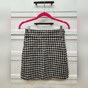 Mango Tweed Houndstooth skirt